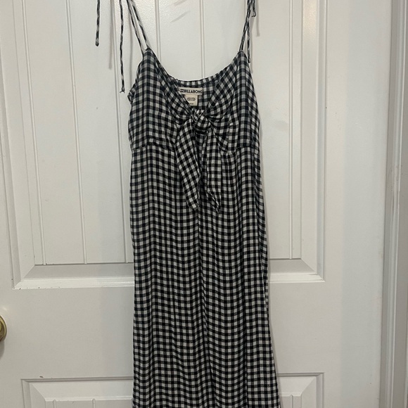 Billabong Sweet Pie Dress in Black and White Gingham - Picture 4 of 7